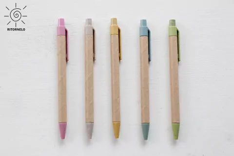 Lapicera ecológica color pastel