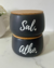 Pote Cerâmica e Bambu Black - comprar online