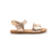 sandália tip toey joey ruffle dourado