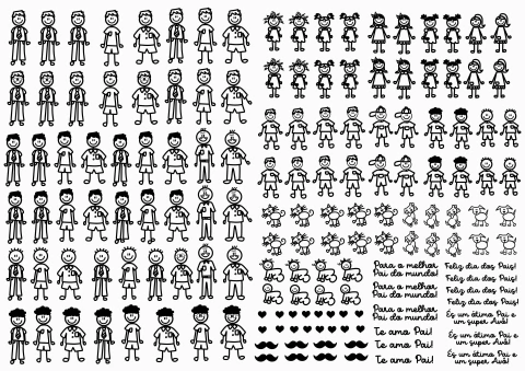 Arquivo Digital DTF UV Dia dos Pais 2025 Tamanho A3