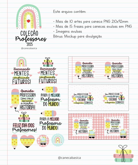 Arquivo Digital Sublimação Professores 2025