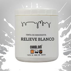 1/2 kilo Tinta RELIEVE BLANCO
