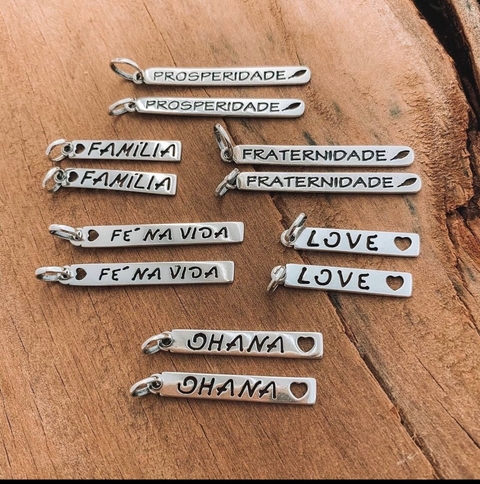 Pingentes Plaquinhas