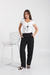 Pantalón sastrero recto con pespunte y bolsillos. Art: 2173 en internet