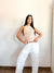 Musculosa cuello a la base tejida al crochet. Art: 3748