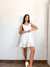 Vestido de Brodery bretel ancho con corte en la cintura. Art: 7106 - comprar online