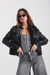 Campera de eco cuero cruzada con detalles de botones en el frente y detalles de alforza en las mangas ART:7272 - comprar online