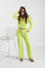 Conjunto Sastrero de blazer corto y pantalón con elástico en la cintura trasera y bolsillo. Art: 9647 - TIMOTEA