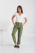Pantalón sastrero pinzado con botamanga y elástico en la cintura. Art: 2172 - comprar online