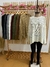 Sweater oversice con combinación de tejido en puño y cintura. Art: 9708 en internet