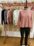 Sweater trenza diagonal más corto en la parte delantera. Art: 9724 - tienda online