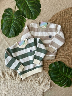 BUZO RAYADO CUELLO REDONDO - comprar online