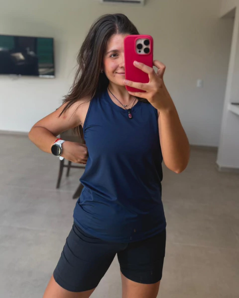 MUSCULOSA AERO - azul - comprar online