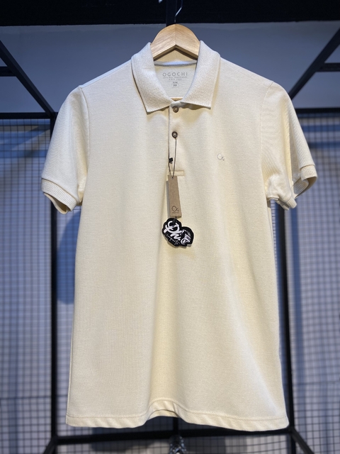 Camisa Polo Slim Original Ogochi- BEGE. - comprar online