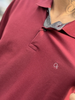 Camisa Polo Slim original Ogochi-Vinho. - comprar online