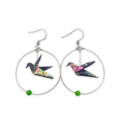 Aros colibrí origami - (copia) on internet