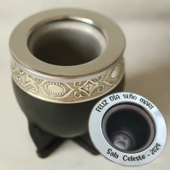 Mate Imperial acero Abstracta negro Personalizado - comprar online