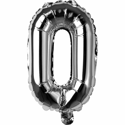 Balão metalizado N°0 prata 75cm - Grupo Festa - comprar online