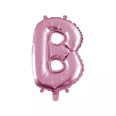 Balão metalizado letra B rosa 40cm - Qfesta - comprar online