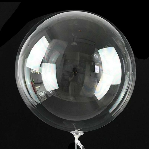 Balão Bubble 10'' transparente unidade Grupo Festa