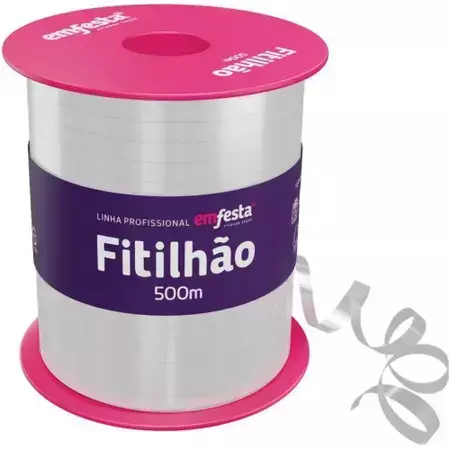 Fitilhão liso 05mmX500m Cristalle - Emfesta