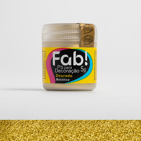 Pó para decoração Dourado 5g - Fab - comprar online