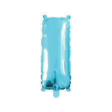 Balão metalizado letra I azul 40cm - Qfesta - comprar online