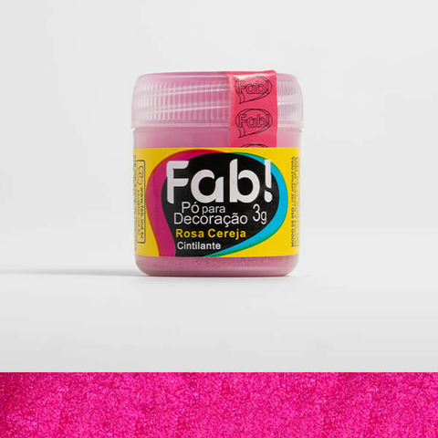 Pó para decoração Rosa Cereja 3g - Fab - comprar online