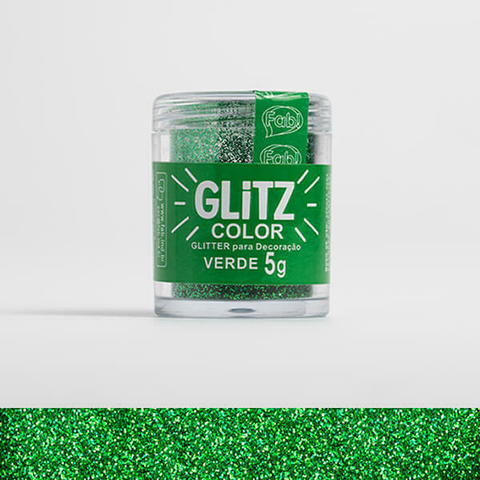Glitter p/ decoração Verde 5g - Fab - comprar online