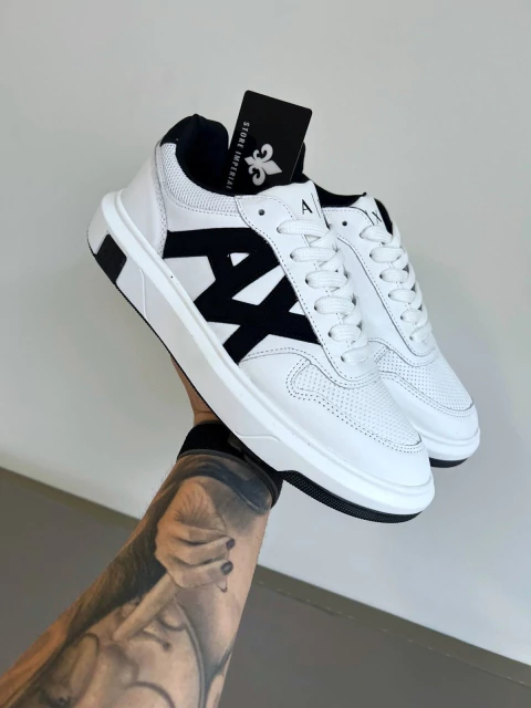 Tenis Armani E. - Branco/ Preto - comprar online
