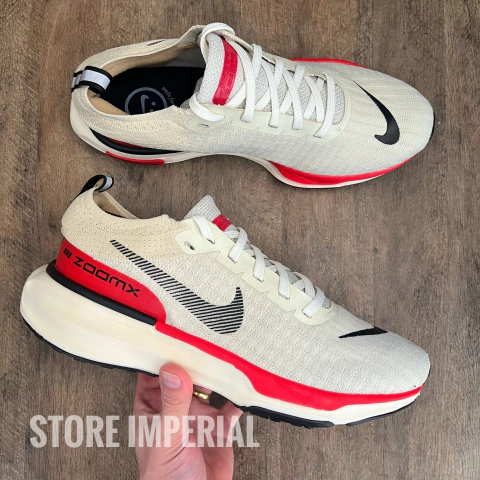 ZoomX3 - Bege/Vermelho