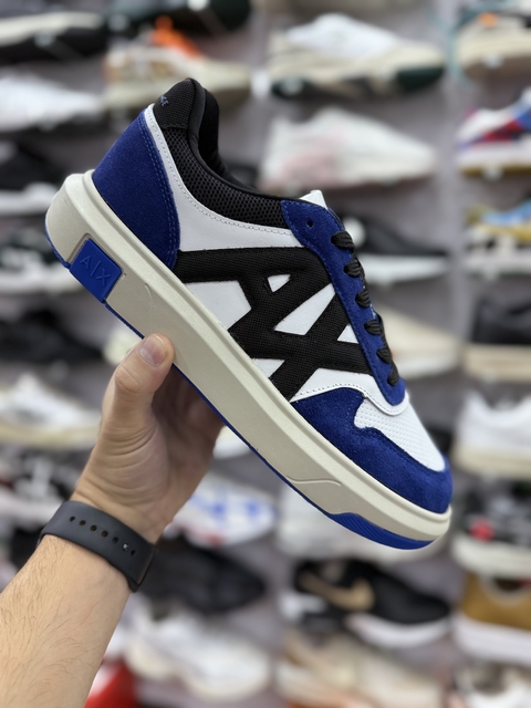 Tenis Armani E. Branco/Azul - comprar online