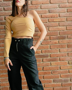 TOP UN SOLO HOMBRO BEIGE - tienda online