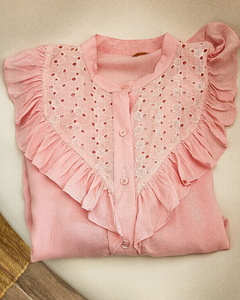 CAMISA BRODERI PINK - tienda online