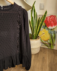 BLUSA PLUMETI BLACK - tienda online