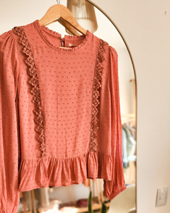 BLUSA PLUMETI TERRACOTA - Go Store