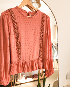 Imagen de BLUSA PLUMETI TERRACOTA