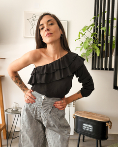 BLUSA VOLADOS BLACK - Go Store