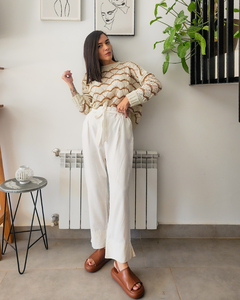 Imagen de SWETER CALADO CAMEL