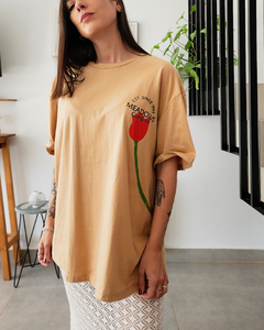 REMERA TULIPAN CAMEL - comprar online