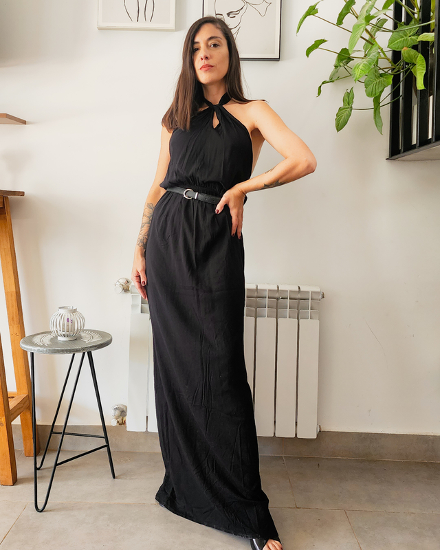 Vestido Basic Large Black thumbnail 2