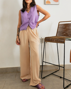 PANTS CREPE BEIGE en internet