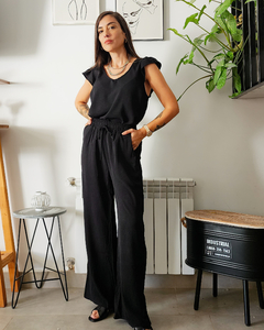 PANTS CREPE BLACK - Go Store