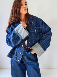 JACKET DENIM DARK BLUE - comprar online