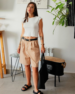 BERMUDA SASTRERA BEIGE - Go Store