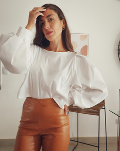 BLUSA MAXI GLOBO WHITE - comprar online