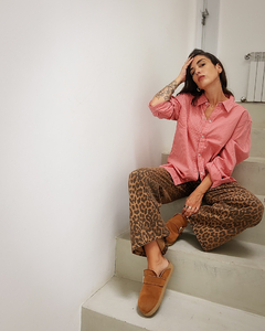 CAMISA RAYADA TERRACOTA