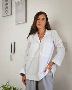 CAMISA OVER CLASICA BLANCA