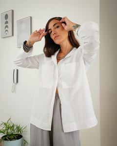 CAMISA OVER CLASICA BLANCA en internet