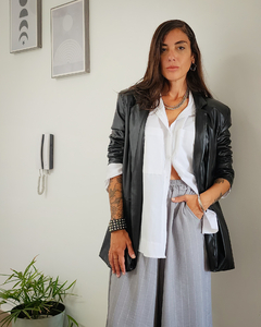 BLAZER LEATHER BLACK